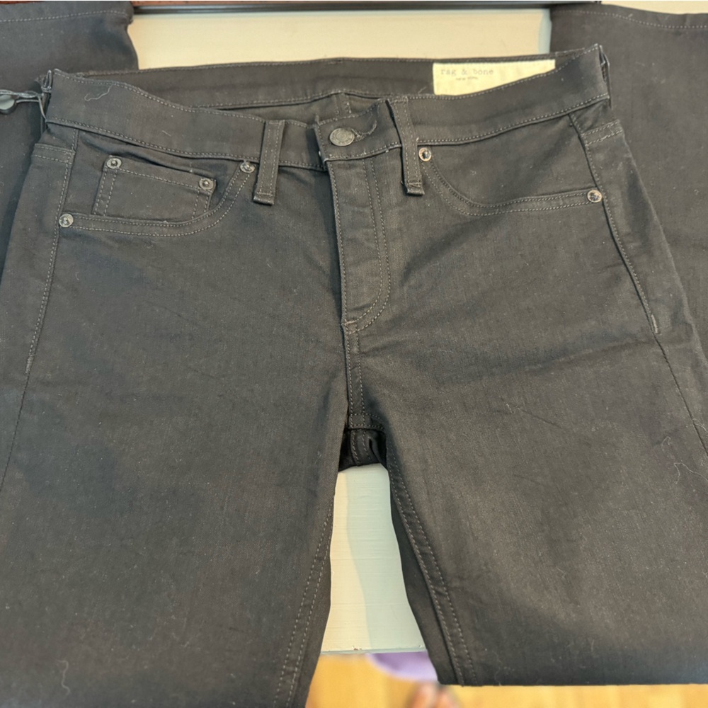 NWT rag & bone midnight zipper capri jeans, sz 28
